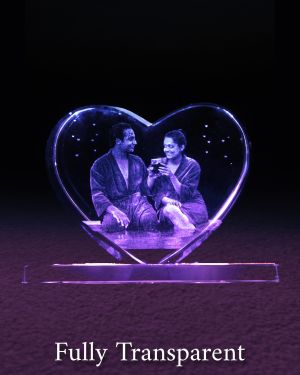 3D Crystal Thick Heart Gift | 2D Crystal Thick Heart Gift | Crystal Photo Thick Heart Gift