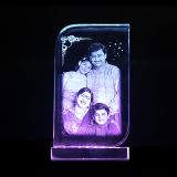 3D Crystal Gift – Half Round Rectangle | 2D Crystal Half Round Rectangle Gift | Crystal Photo Half Round Rectangle Gift