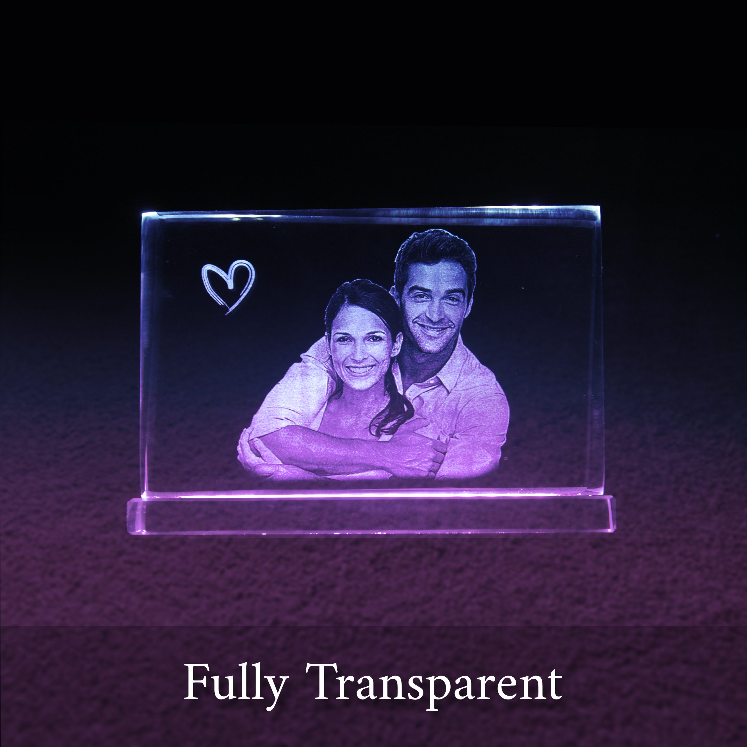 3D Crystal Rectangle Gift | 2D Crystal Horizontal Rectangle Gift | Crystal Photo Horizontal Rectangle Gift