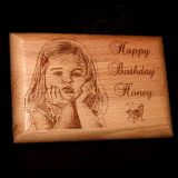 Engraved Wooden Photo Print – Small Rectangle – UV Print- 4×6