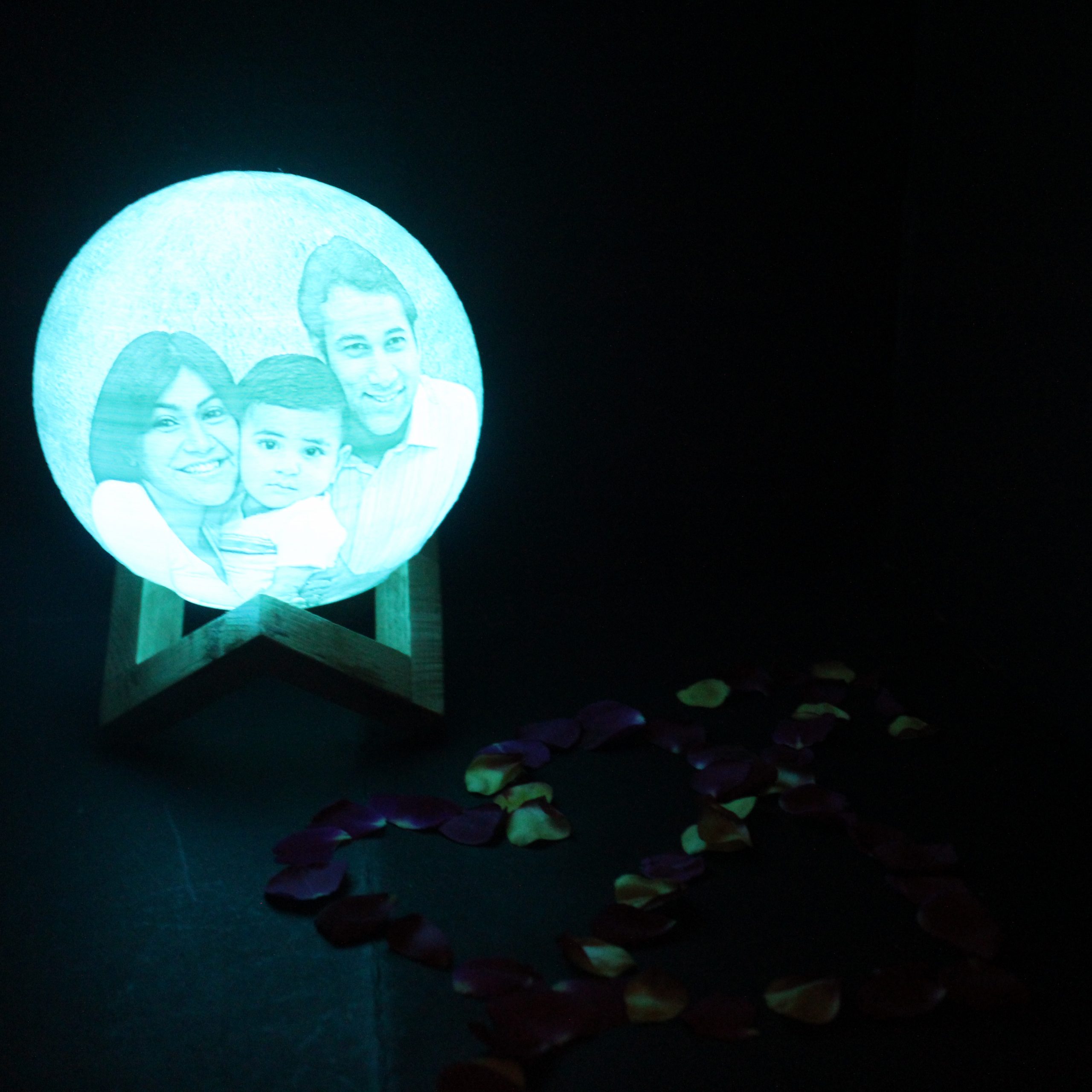 3D Moon Lamp Photo Print – Touch Censor & Multi Color Variants