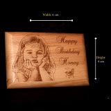 Engraved Wooden Photo Print – Small Rectangle – UV Print- 4×6