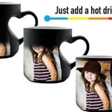 Full Heart Shape Handle Magic Colored Cups – Color Photo Print