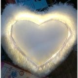 Heart Shaped LED Cushion Photo Print – Heart Shaped LED Cushions – Color Photo Print 16×16