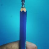Pencil Lead Sculpture With Magnifier Frame