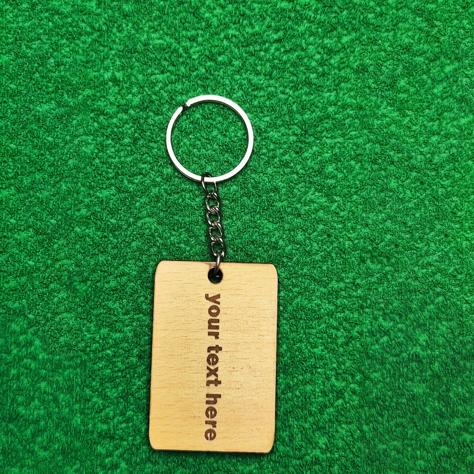 Custom Name Printed Keychain – Rectangle Shape