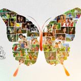 Customized Butterfly-Open Wings Design Wooden Photo Frame