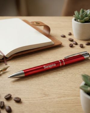 Customized Metal Name Pen – Personalized Engraved Pen (Blue Ink)