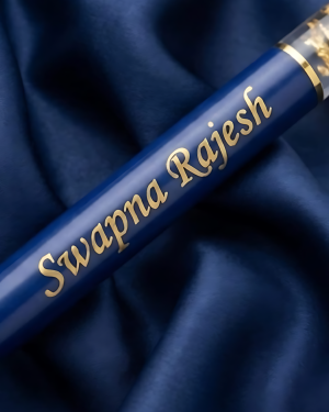 Personalized Gold Flakes Pen with Name Engraving – Luxury Floating Foil Pen
